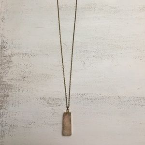 Blush Pink Stone Necklace